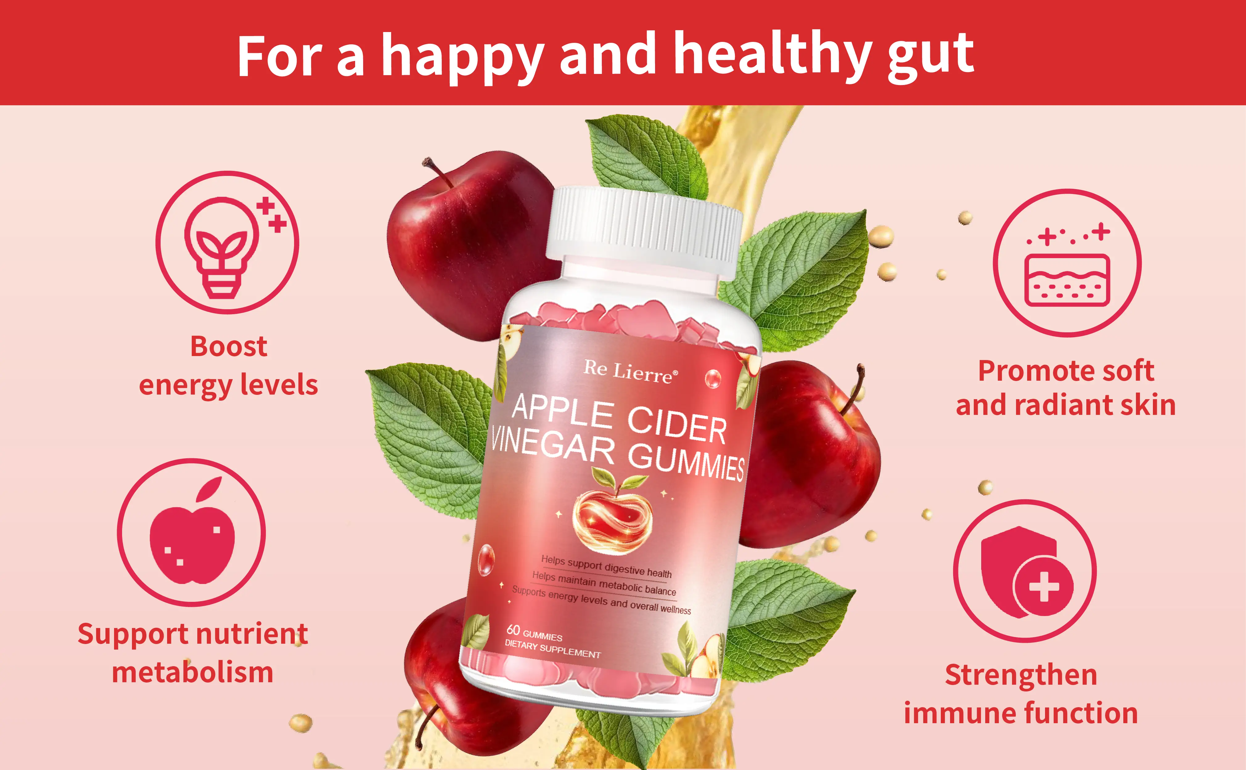 Apple Cider Vinegar Gummies Detail