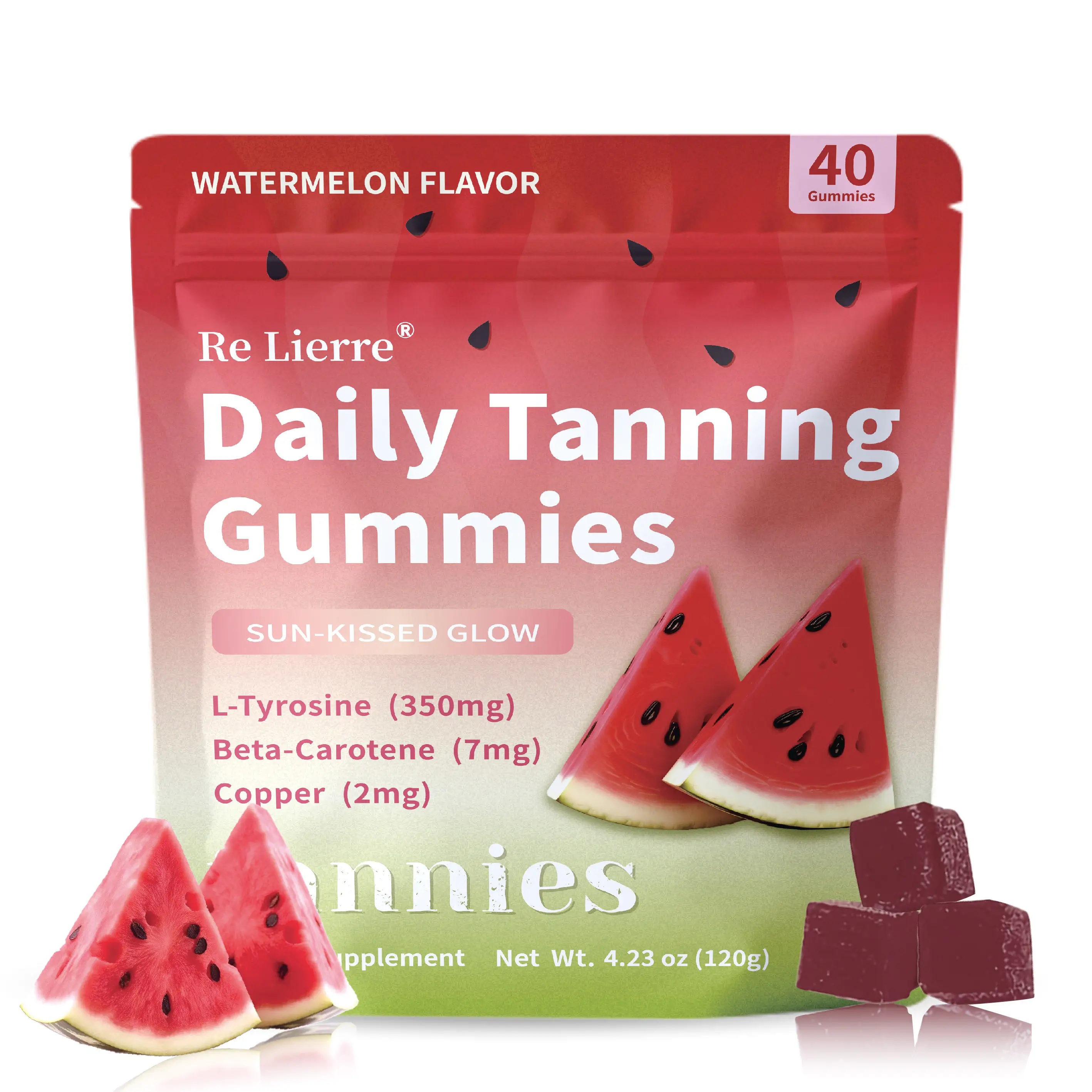 Daily Tanning Gummies – L-Tyrosine, Beta-Carotene & Copper