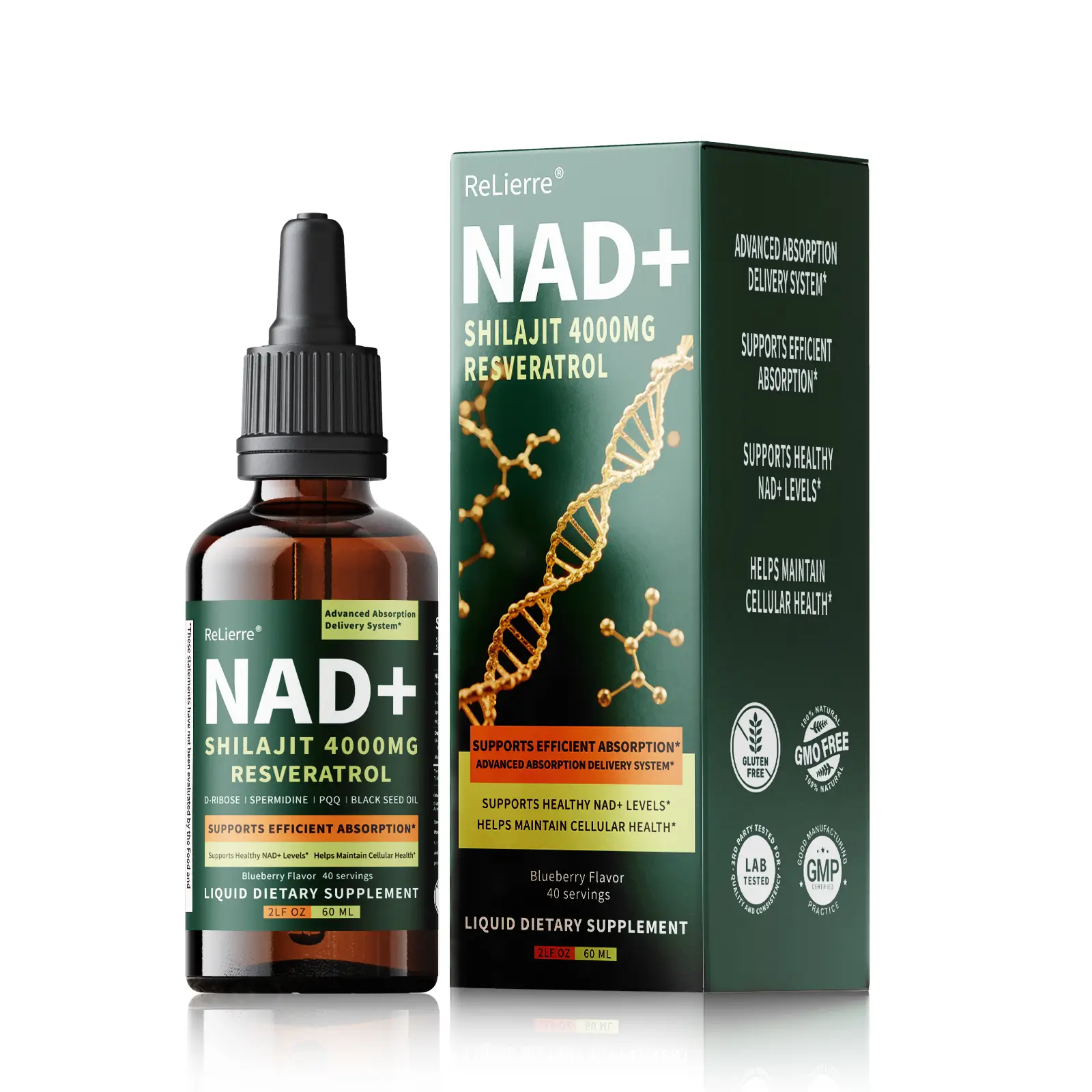 NAD+ Liquid Drops – Cellular Energy & Recovery with Shilajit