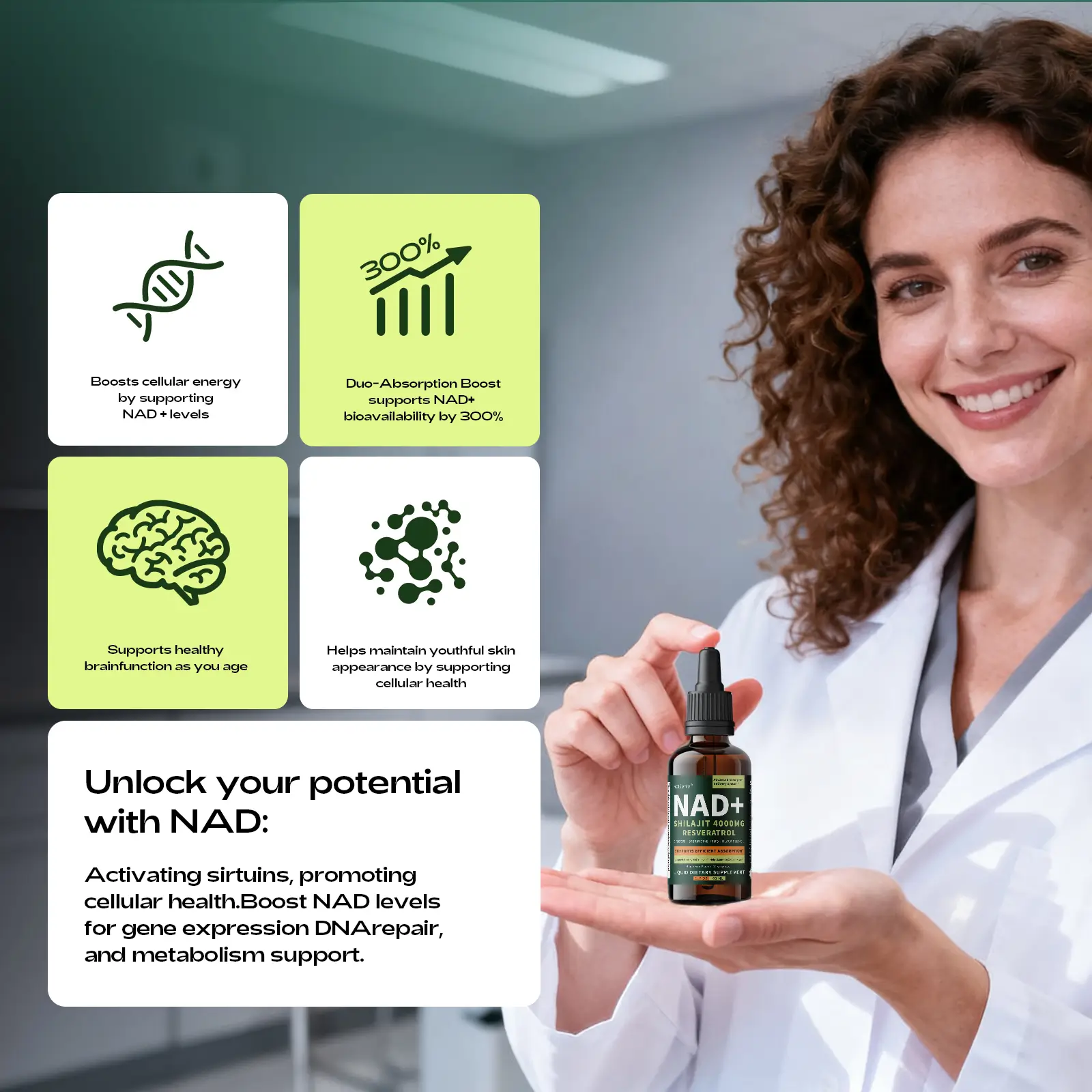 NAD+ Liquid Drops – Cellular Energy & Recovery with Shilajit
