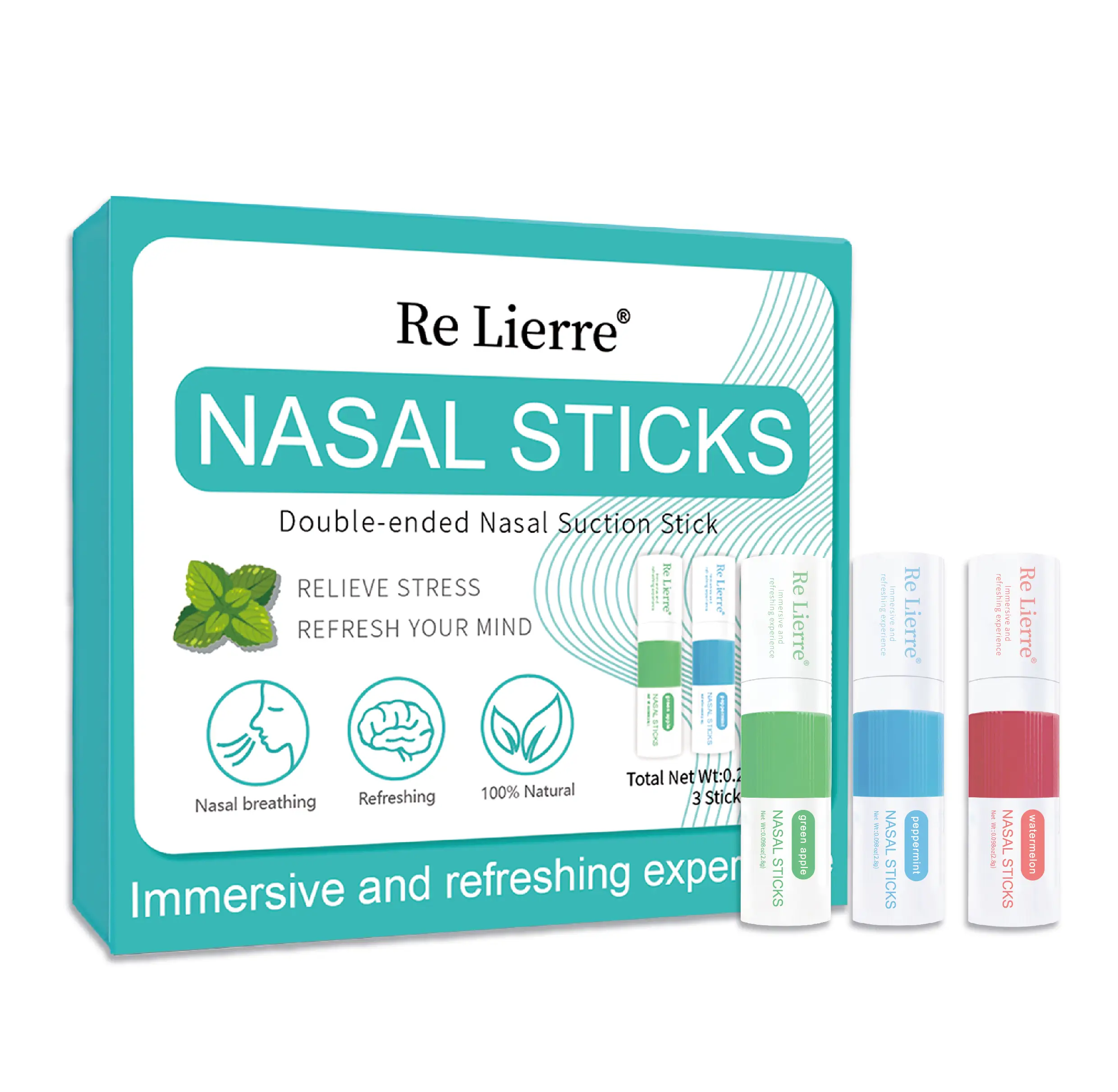Nasal Inhaler – Jasmine, Watermelon & Mint