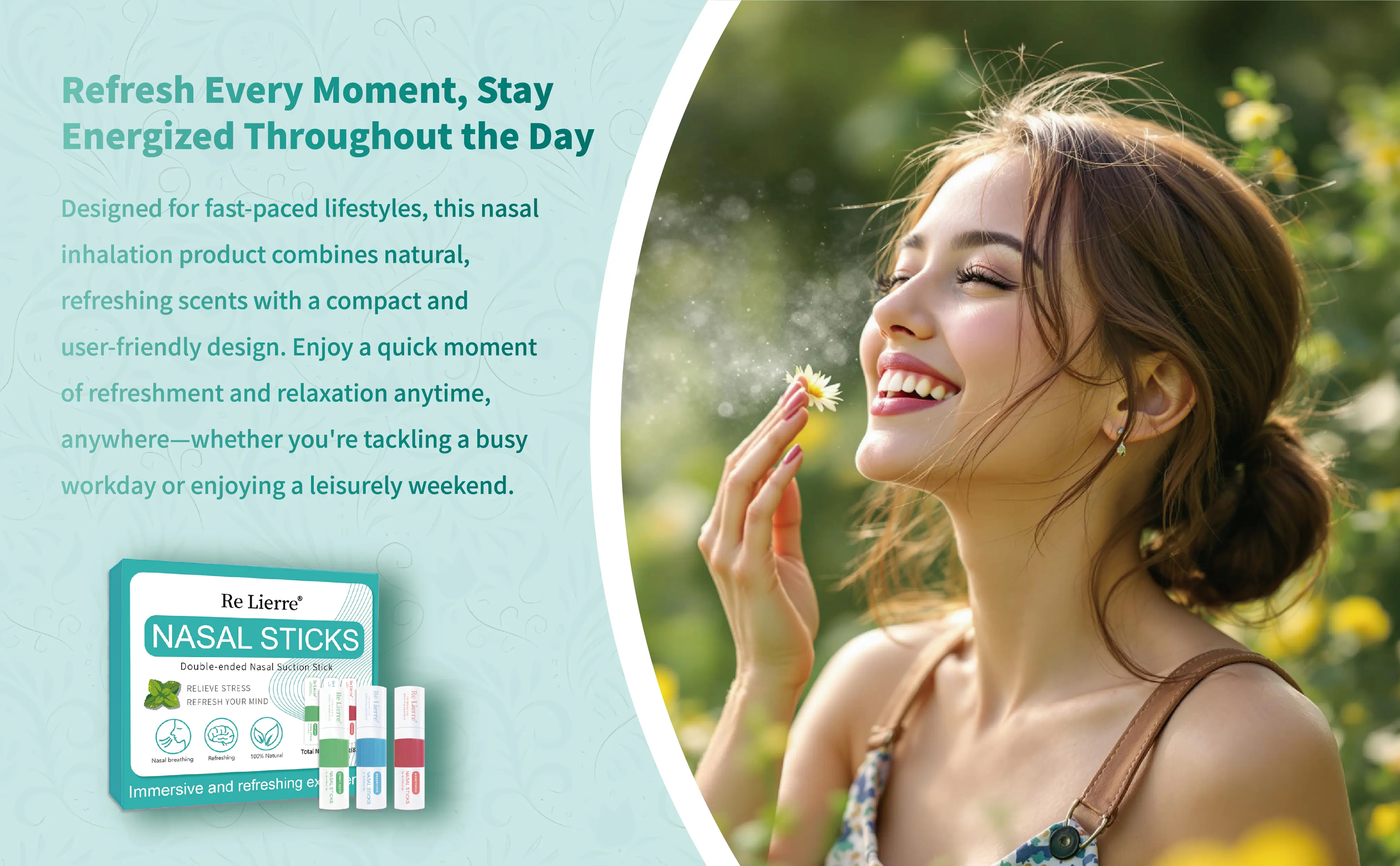 Nasal Inhaler – Jasmine, Watermelon & Mint Detail