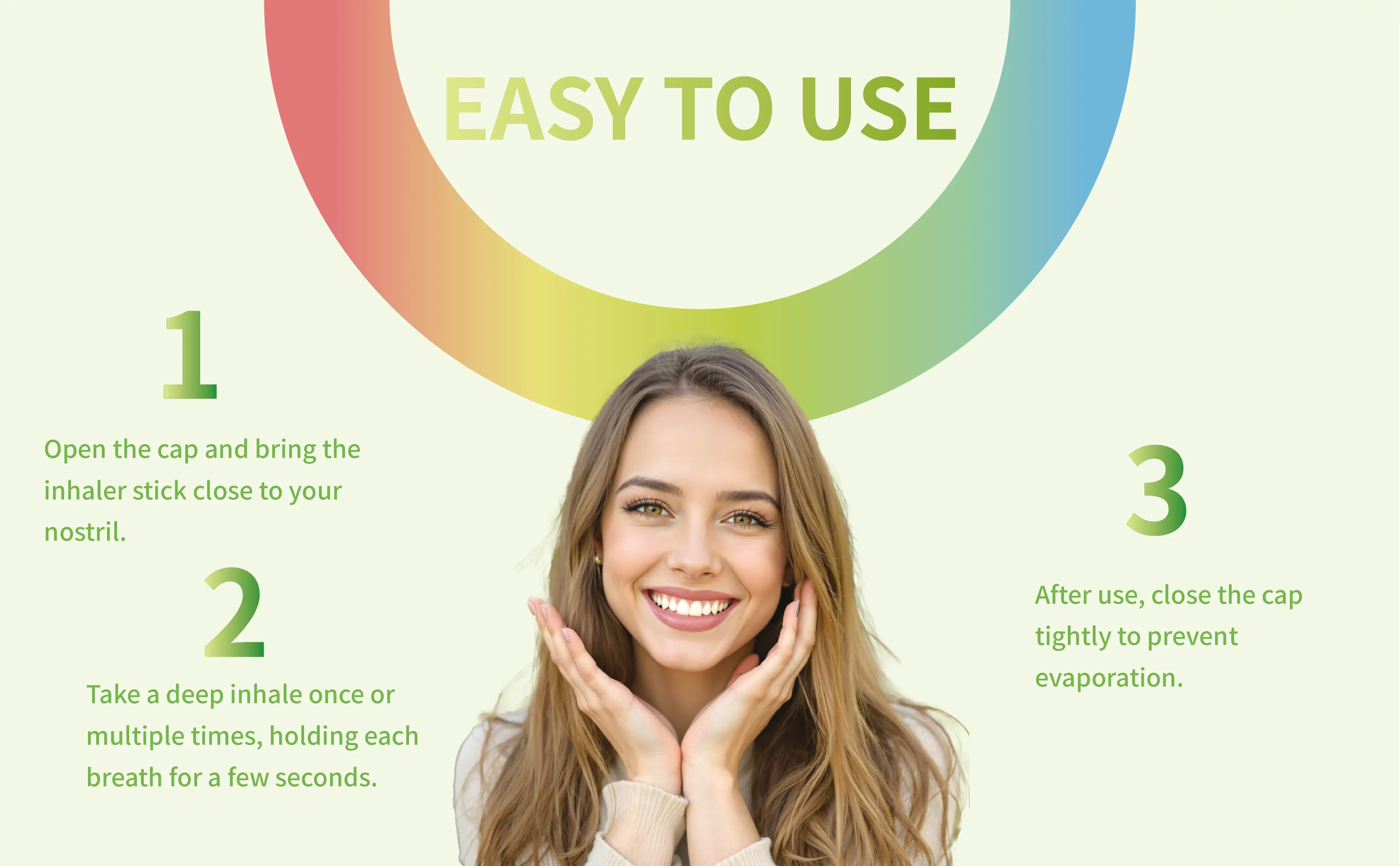 Nasal Inhaler Stick | Fruity Mix & Cooling Min Detail