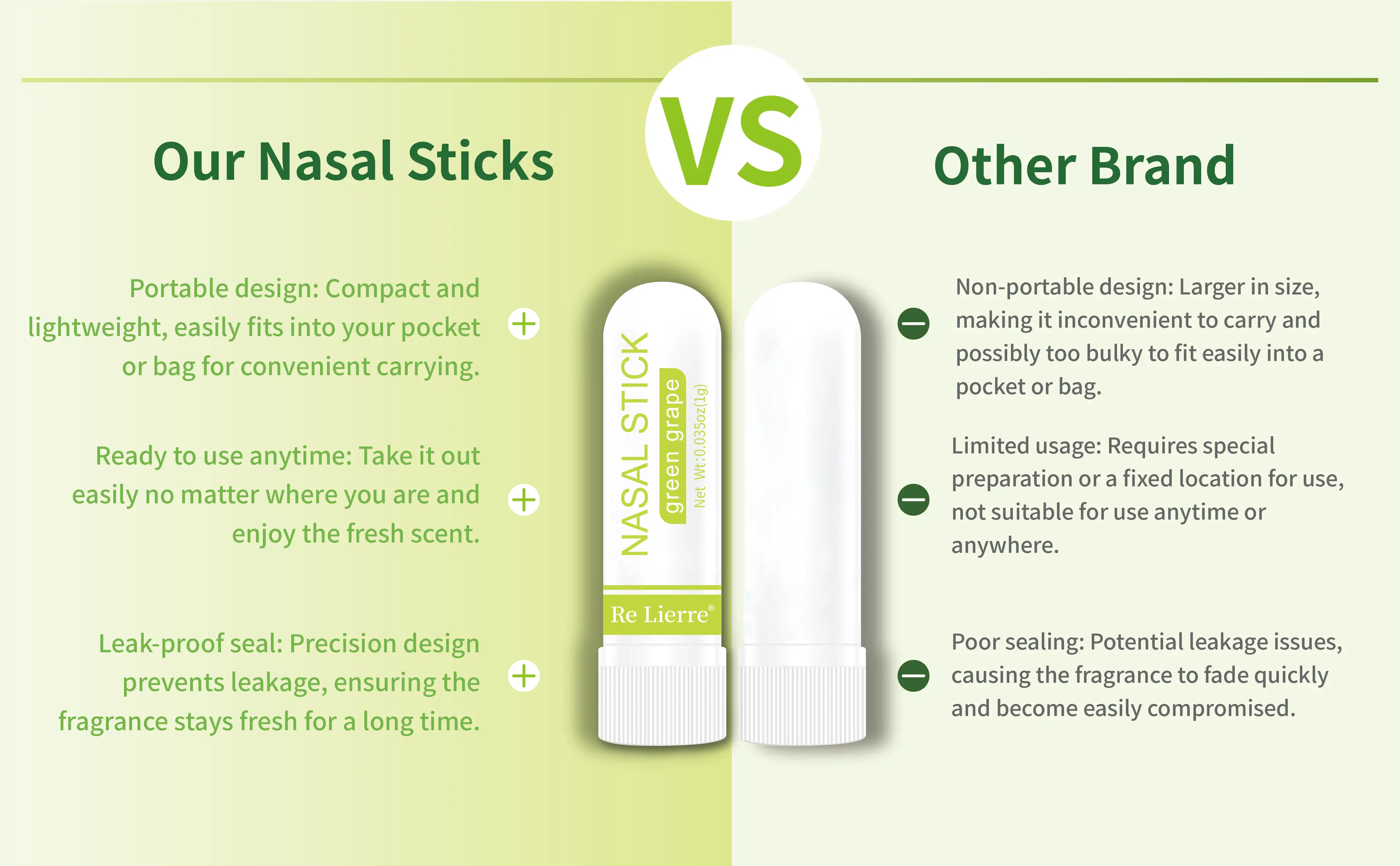 Nasal Inhaler Stick | Fruity Mix & Cooling Min Detail