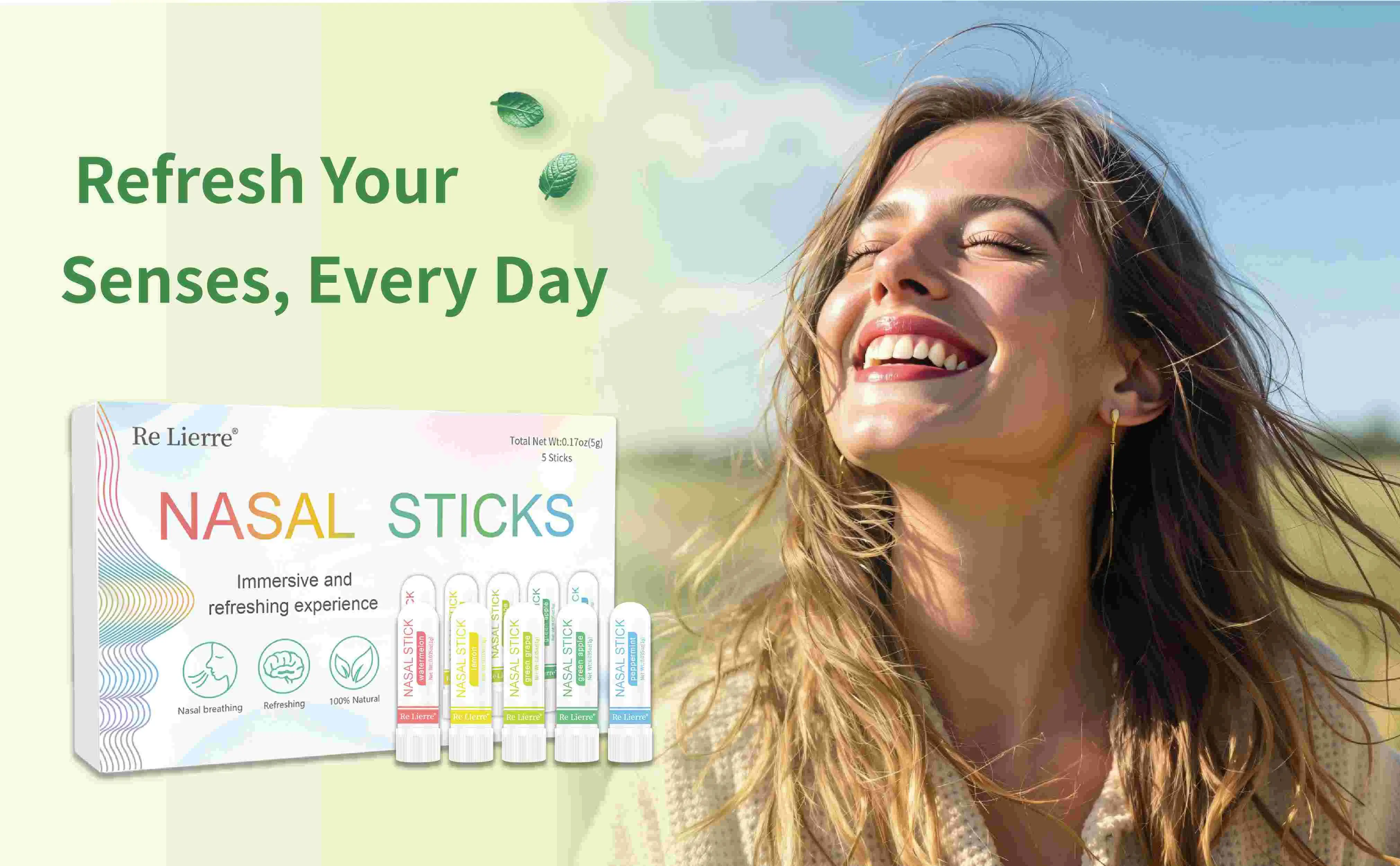 Nasal Inhaler Stick | Fruity Mix & Cooling Min Detail