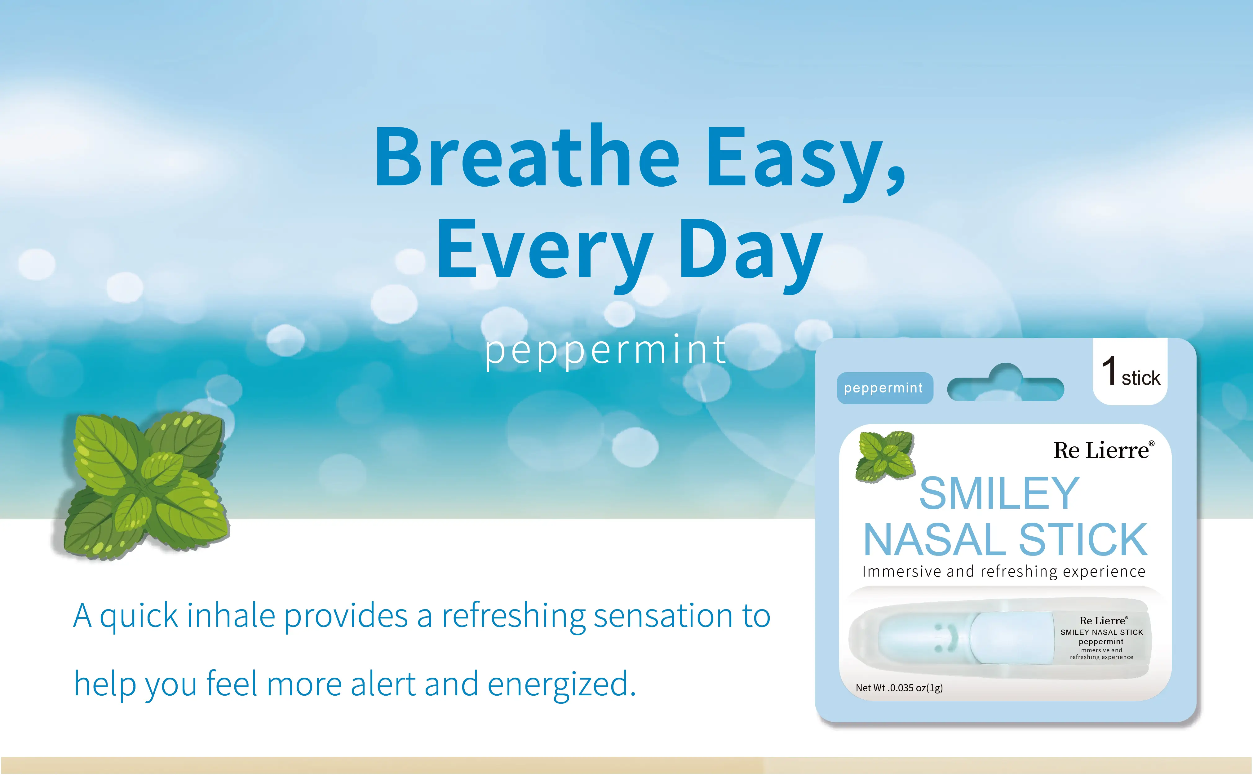 Nasal Stick | Dual-Action Mint or Watermelon Detail